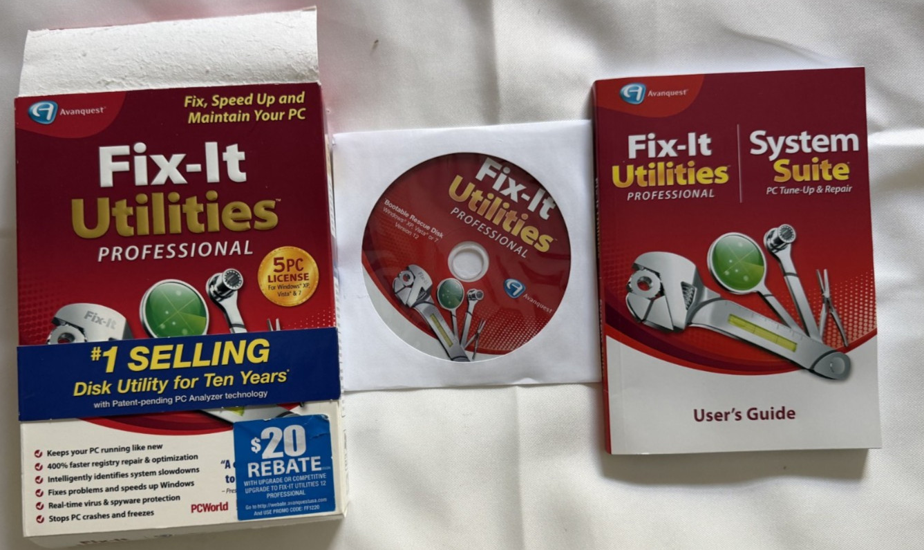 Avanquest Fix-It Utilities 12 Professional Win XP/Vista/Win 7