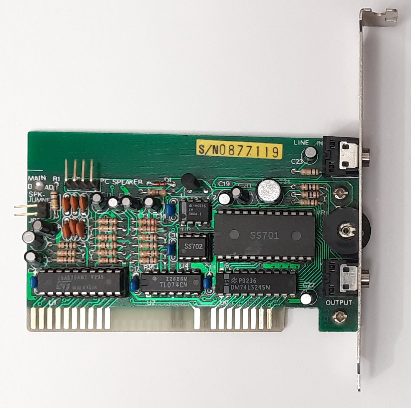 Adlib 8-bit ISA Sound Card (SS701, Retro, 1992)