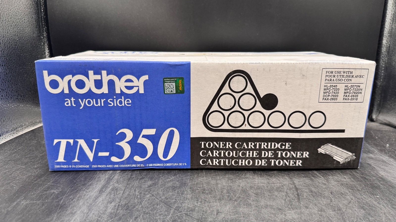 Genuine Brother TN-350 Black Toner Cartridge High Yield