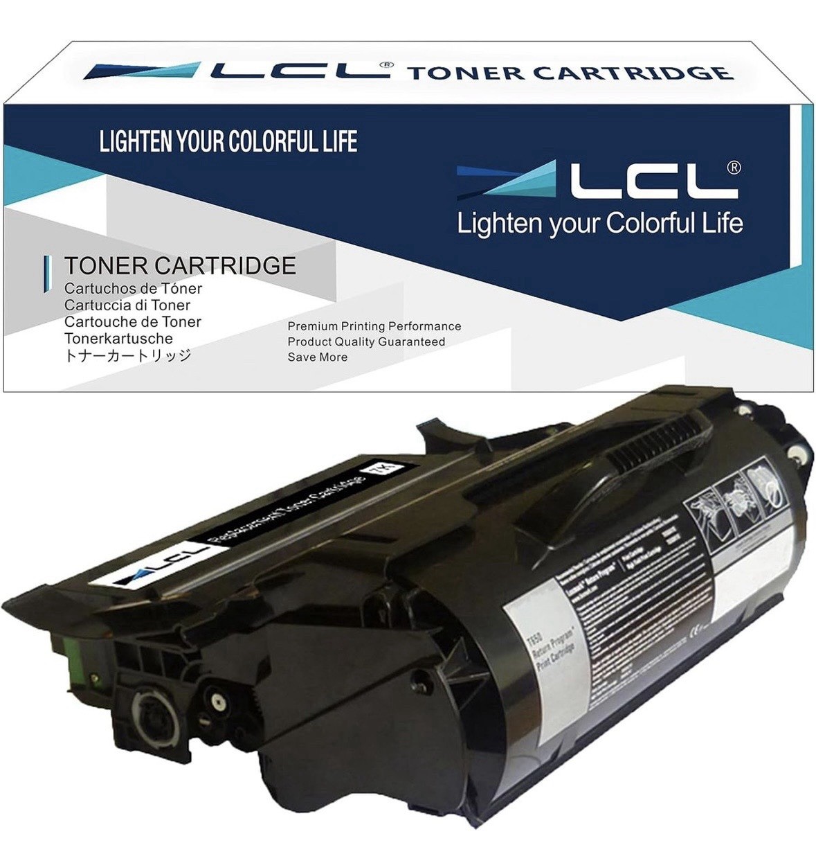 LCL T650A11A T650A21A Black Toner Cartridge Lexmark T650 T652 T654 T656