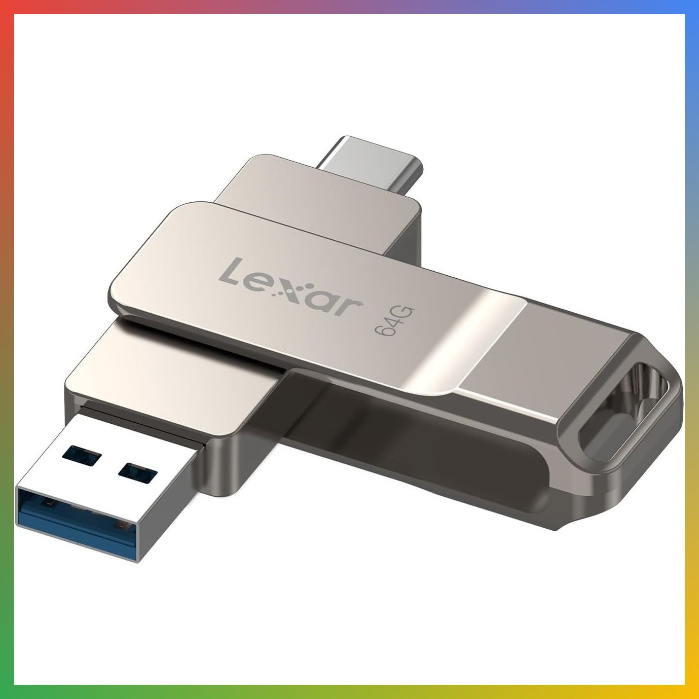 64GB USB C Drive Type A Dual OTG Flash Memory Stick Storage Silver