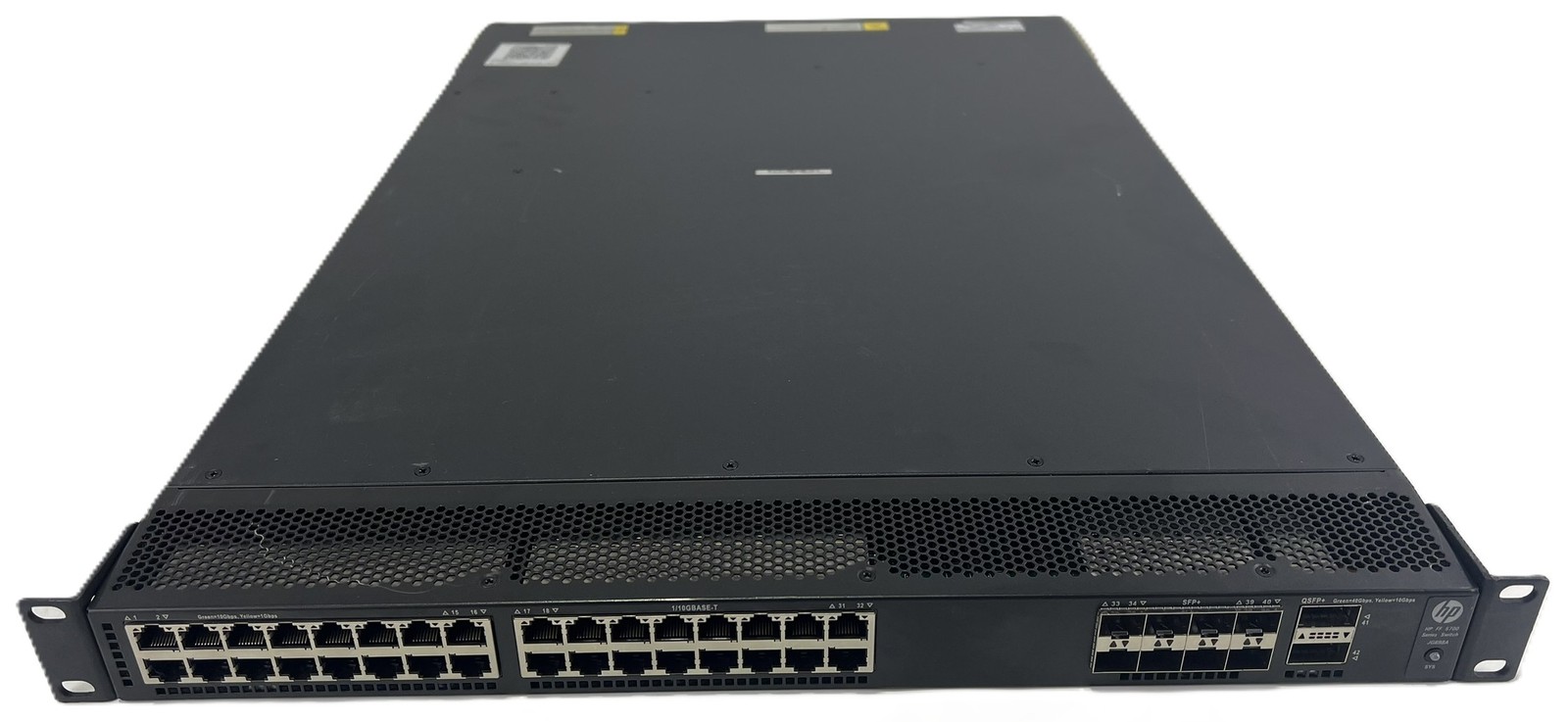 HP ff 5700 JG898A HPE FlexFabric 5700-32XGT-8XG-2QSFP+ Switch w/Power Cable (AN)