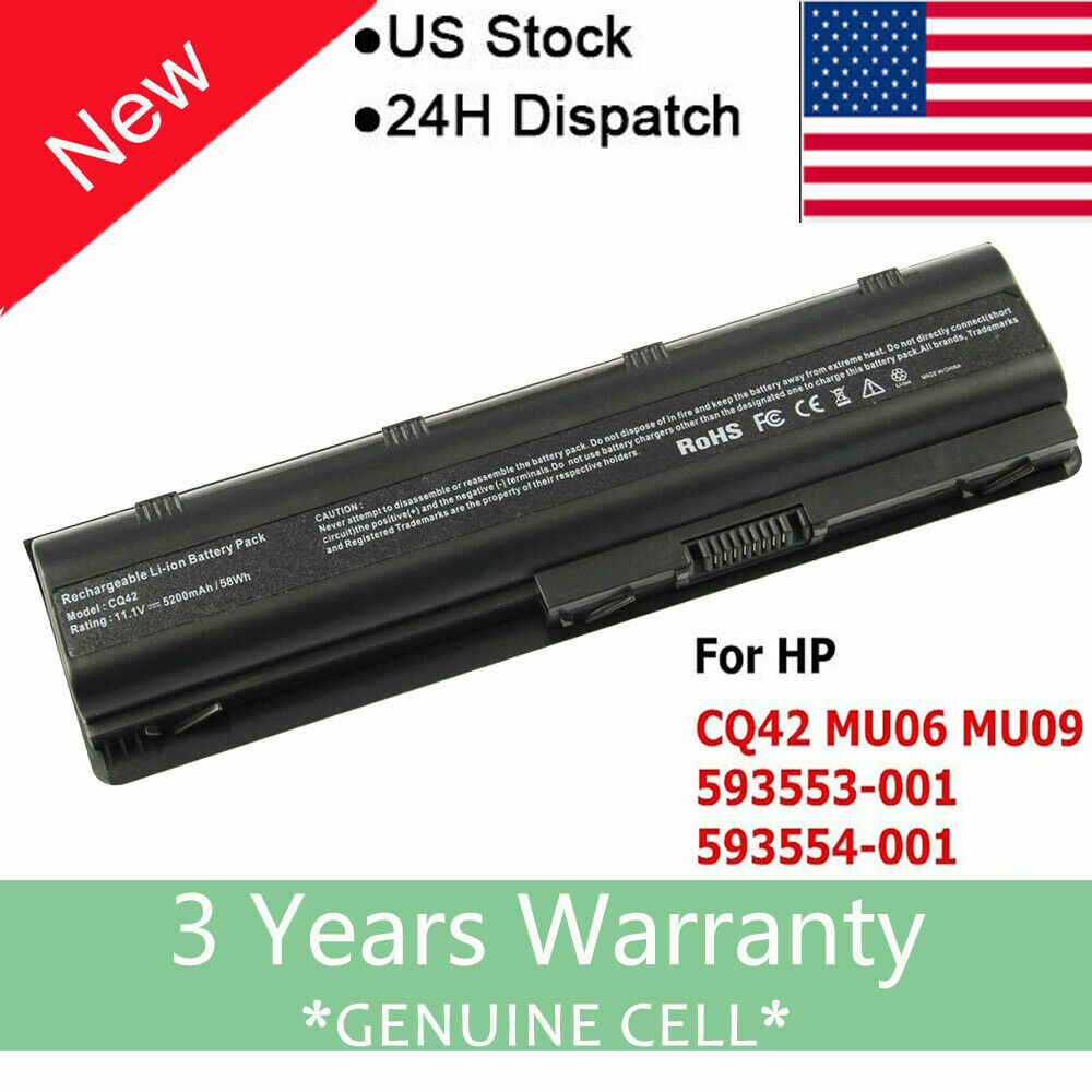 Laptop Battery for Compaq Presario CQ57-489WM CQ58 CQ58-A10NR CQ62-100 CQ62-A00 