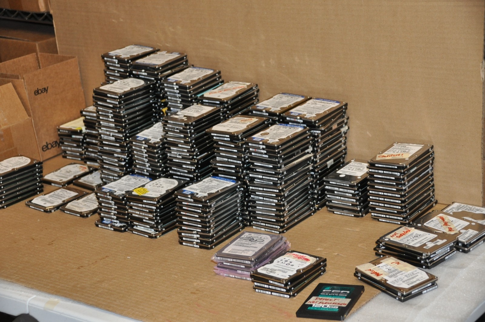 (Lot of 10) 500GB 2.5 in HDD Laptop SATA Hard Drives -(For Parts or Repair) /SC5