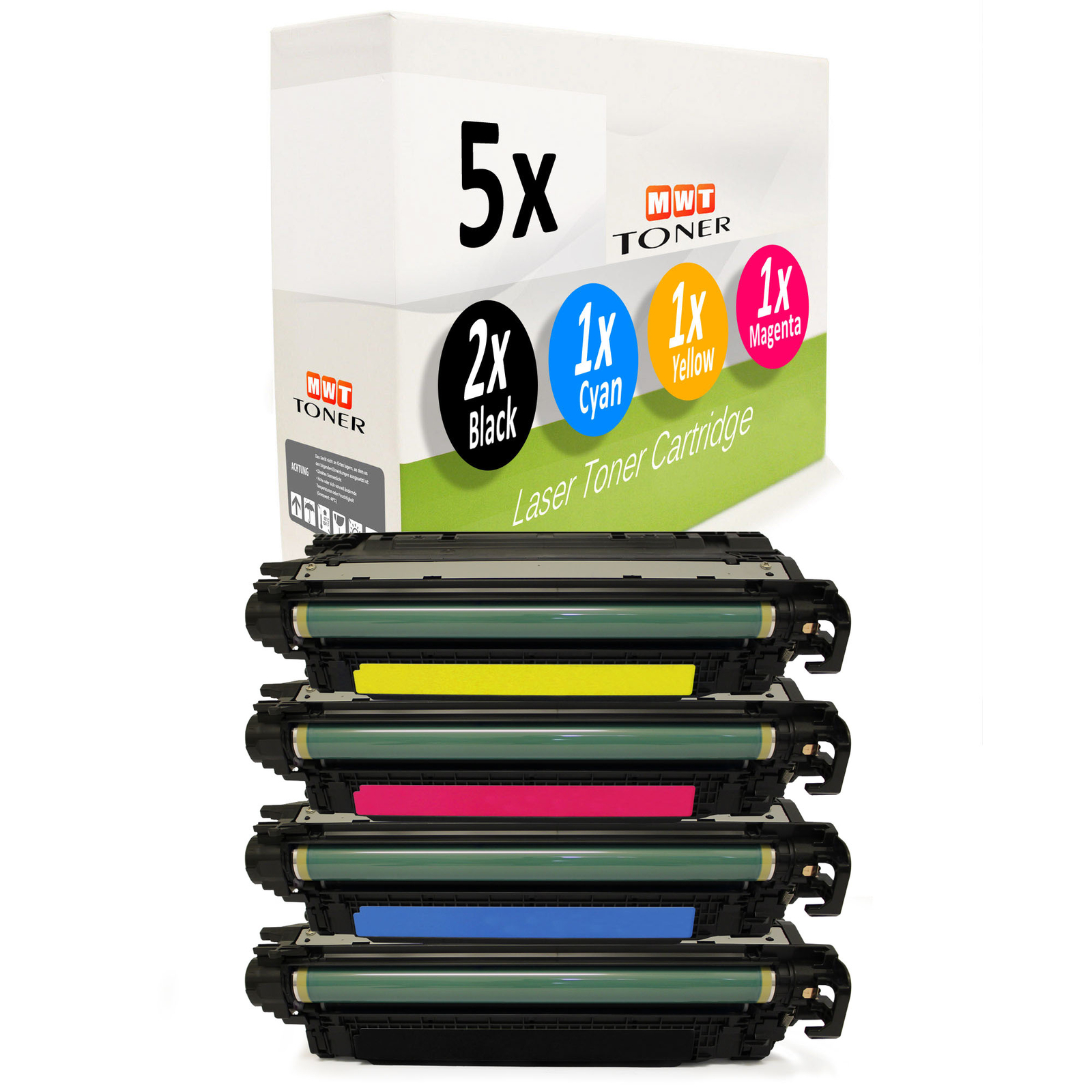 5x MWT XXL Compatible HP 648A-649X Laser Toner for CP-4520-dn CP-4520-n