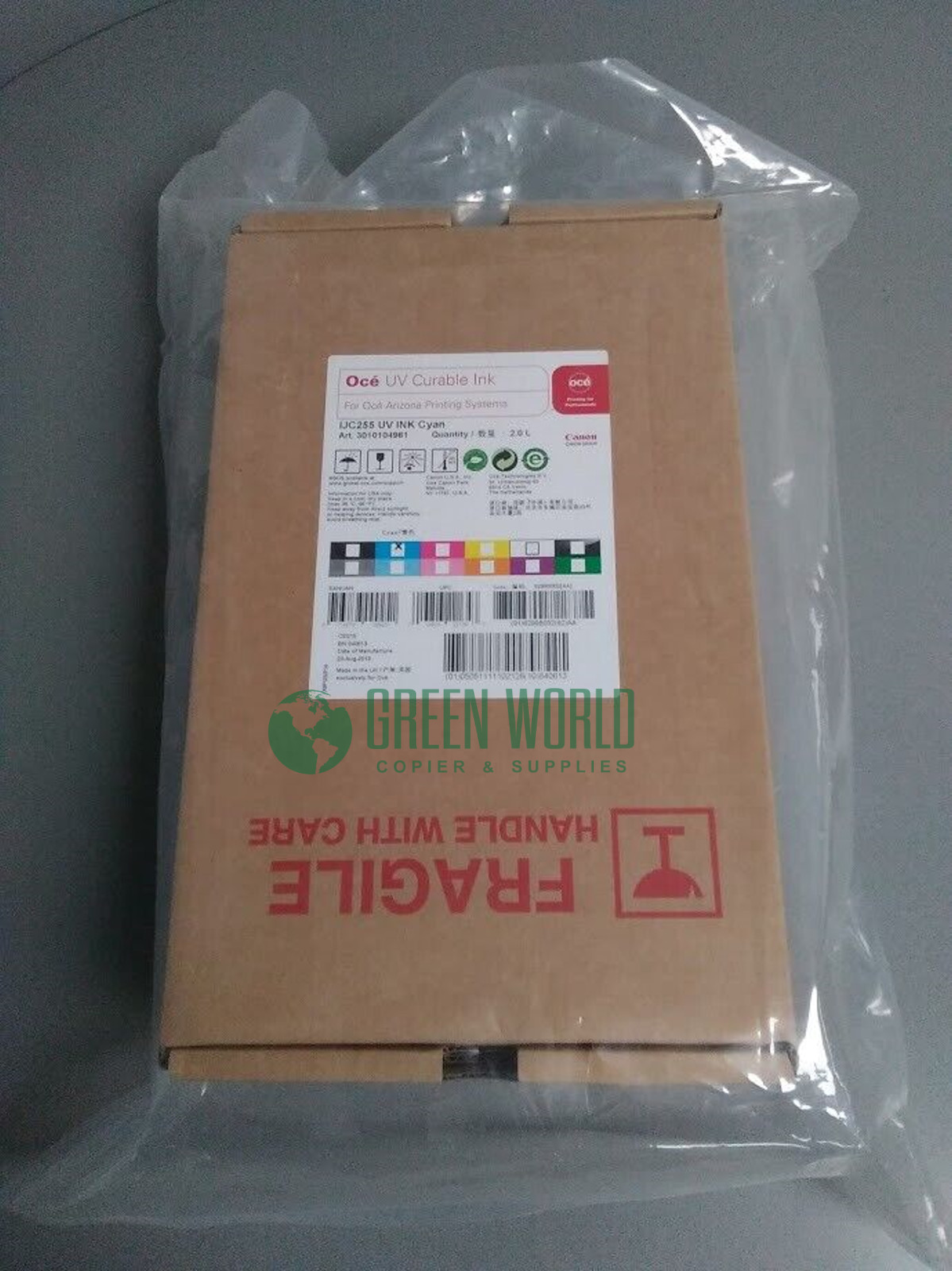 Oce 3010112526 Cyan IJC255 UV Curable Ink - 2.0L Arizon Printing 300 300gt