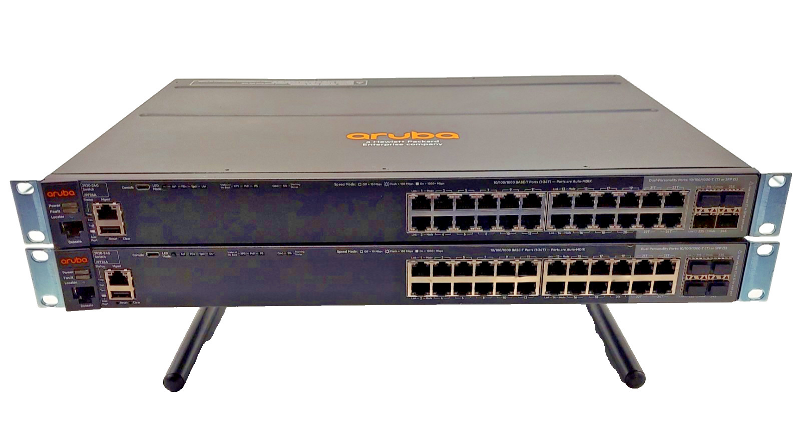 LOT OF 2 HP Aruba 2920-24G J9726A | 24-Port Gigabit Switch