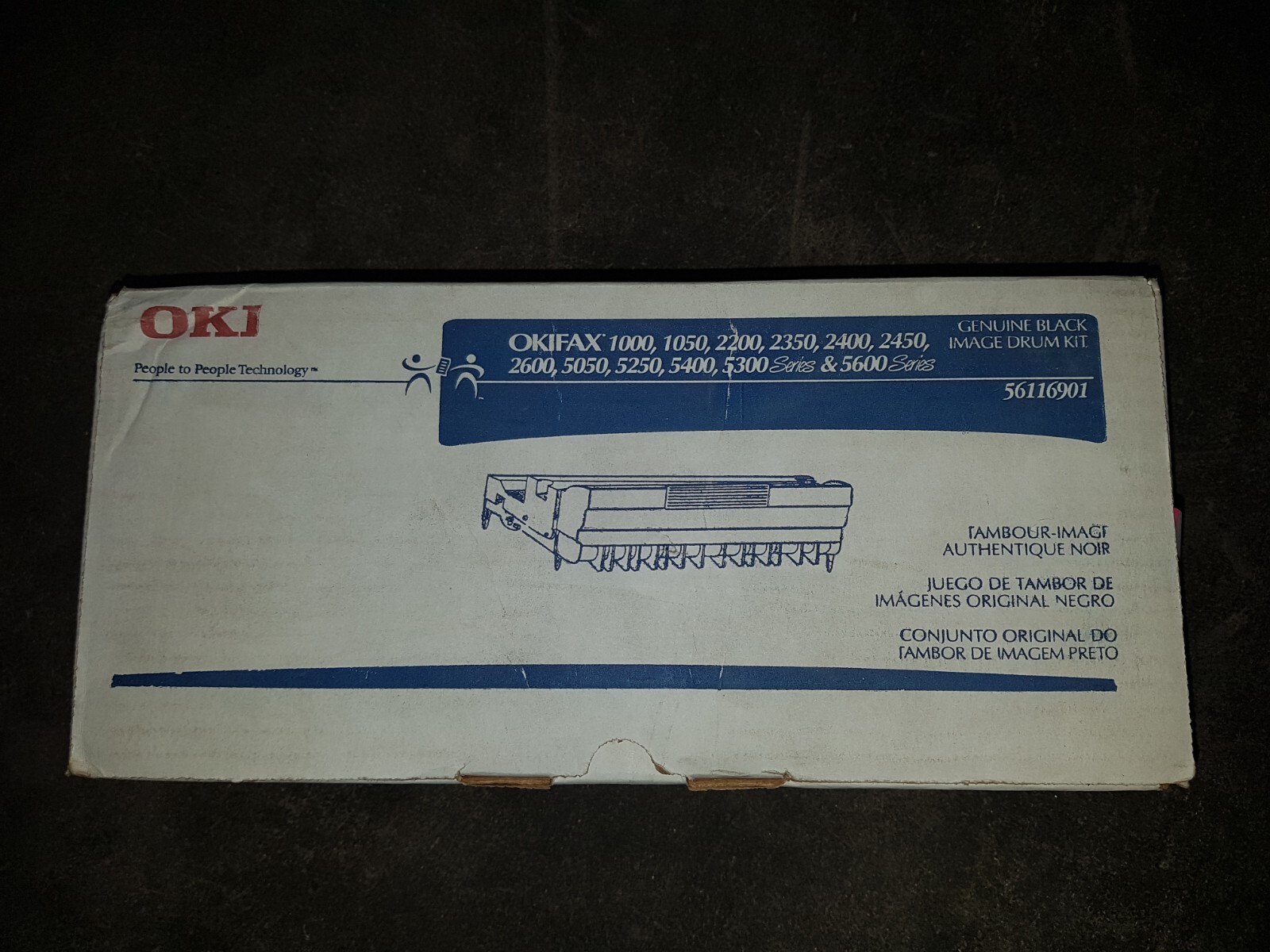 Genuine Oki 56116901 Black Image Drum Kit Okifax 1000 1050 2200 2350 2400 BNIB