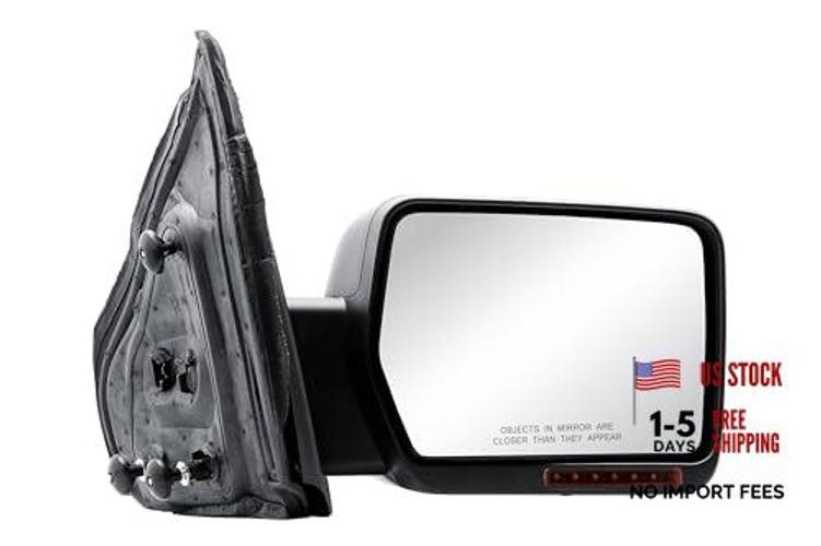 Passenger Right Side Door Mirror Power and Heated Glass with Turn Signal Light