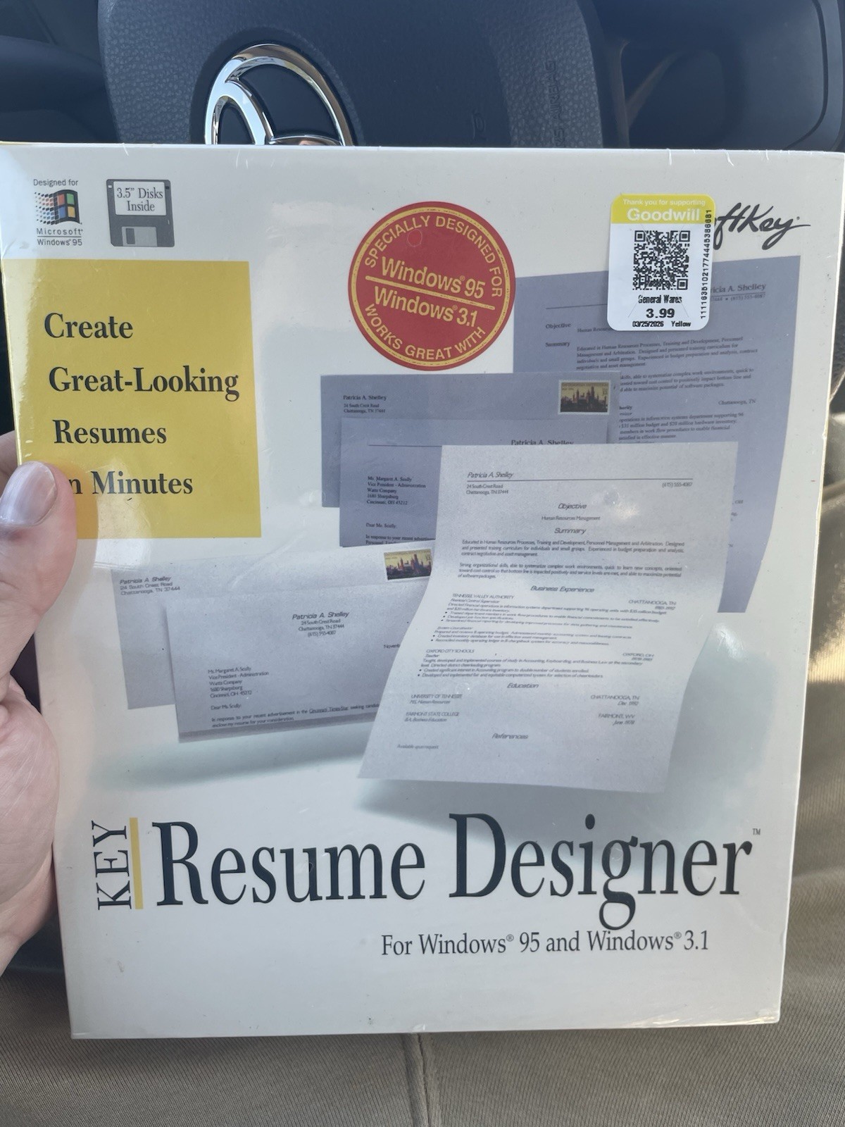 SoftKey Key Resume Designer (PC, 1996) Windows 95 and 3.1 - Factory Sealed & New