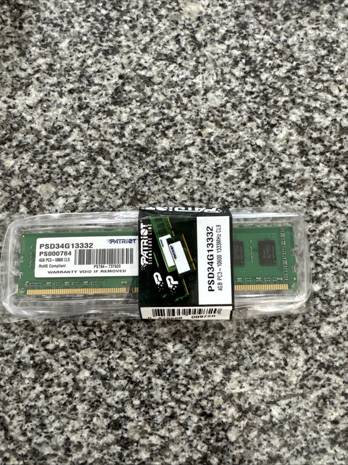 Patriot DDR3 4GB (1x4GB) 1333MHz CL9 PSD34G13332 DIMM RAM Modules (x9) - NEW