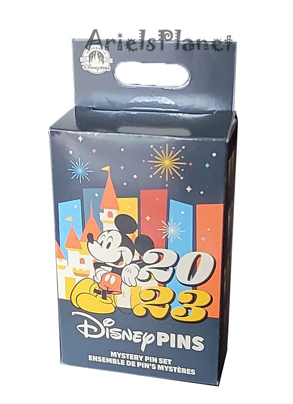 Disney Parks 2023 Mickey & Friends Mystery Box 2 Pins Sealed
