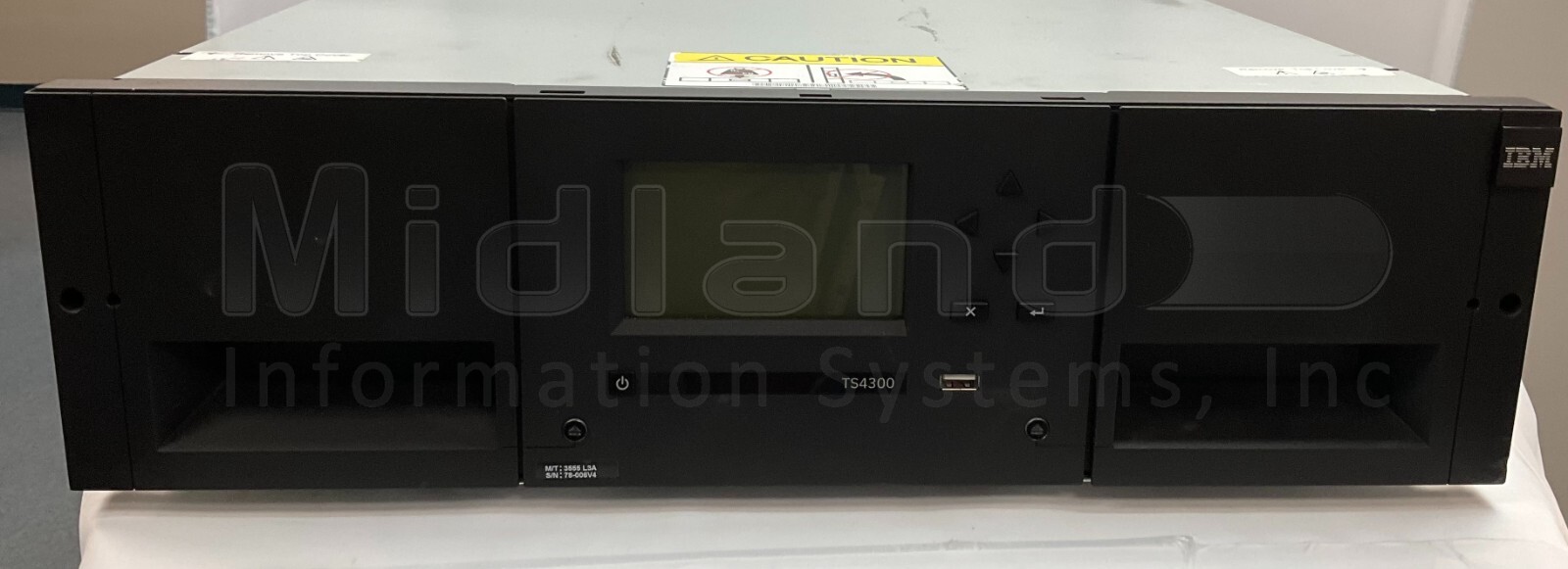 IBM 3555-L3A TS4300 tape library, no drives (message to add a drive)