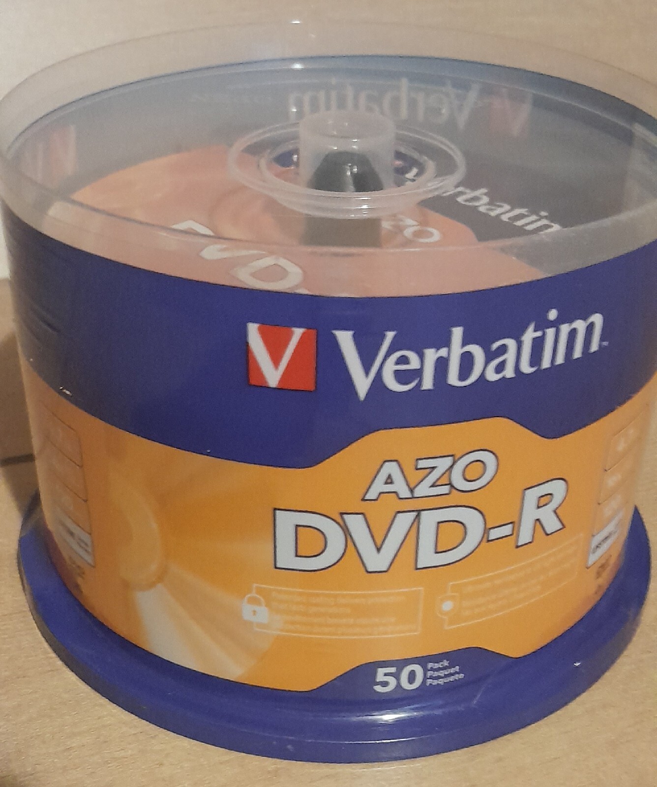 Verbatim DVD-R Discs, 4.7GB, 16x, Spindle, Matte Silver, 50/Pack (VER95101)