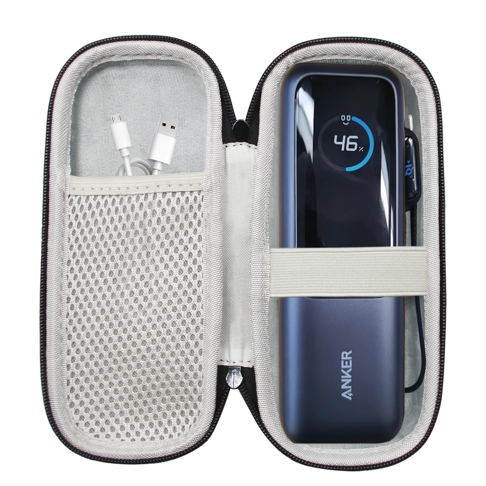 UNIBKXBKX Hard Travel Case for Anker Laptop Power Bank 25,000mAh Balck 