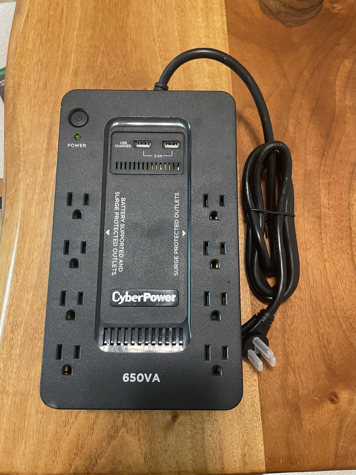 CyberPower SX650U 650VA UPS Battery Backup & Surge Protector 8 Outlets