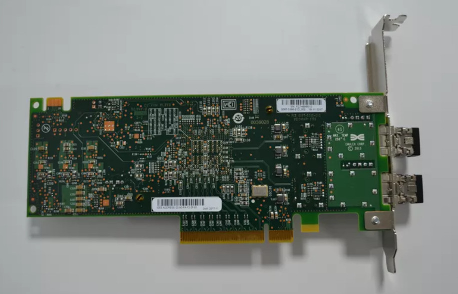 Dell Emulex LPe31002-M6 0RXNT1 0VGJ12 Dual Port 16Gb Fibre Channel HBA Adapter