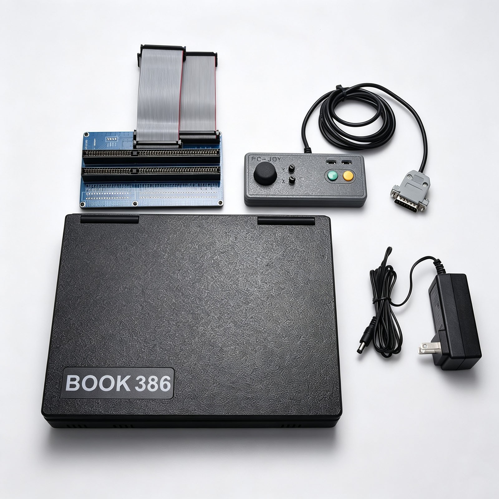 Retro 386SX-40MHz Handheld PC DOS with ISA Bus Expansion and Game Controller