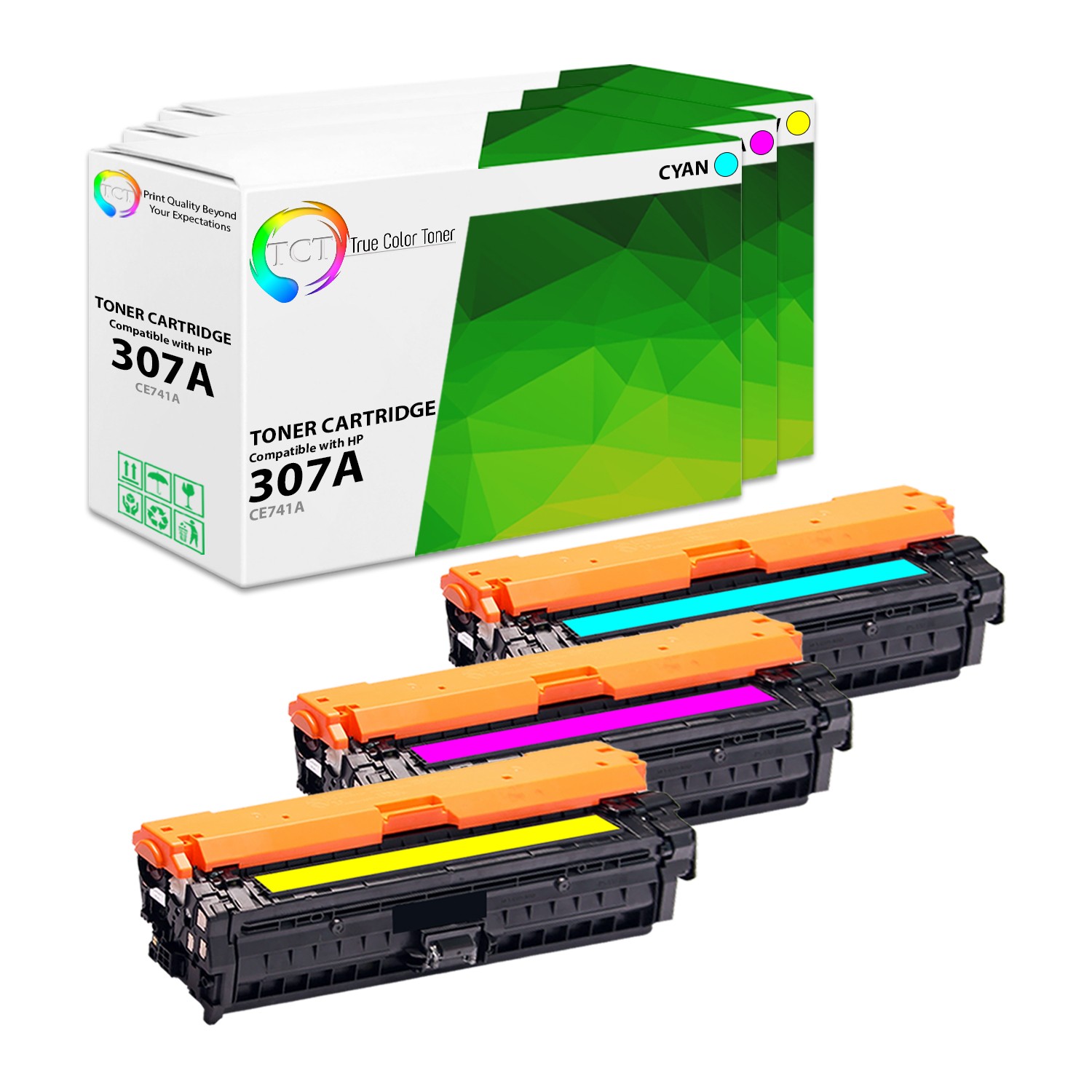 TCT 3 307A Cartridge CE740A CE741A CE742A CE743A For HP Color LaserJet CP5225 CP