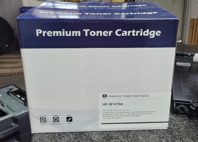 2pk Toner Cartridge 147A Black Compatible for HP 147A W1470A 147X W1470X