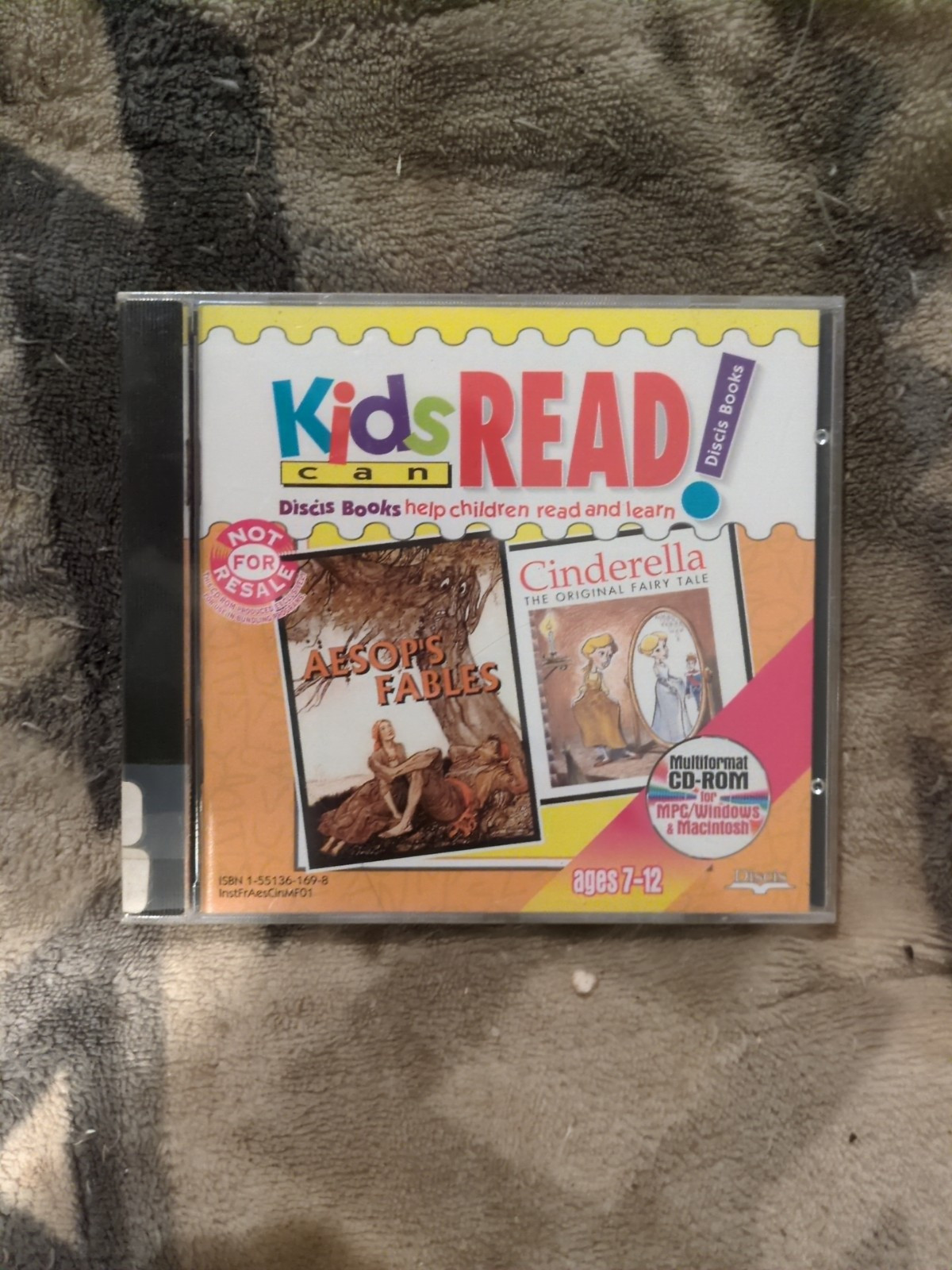 Kids Can Read Aesop's Fables/Cinderella (CD-Rom, 1994) PC Mac Sealed New 