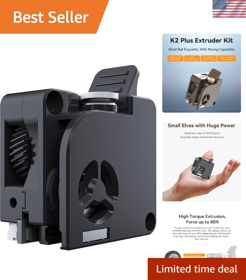 Creality K2 Series Extruder Kit, Dual Gear, Built-in Filament Break Sensor