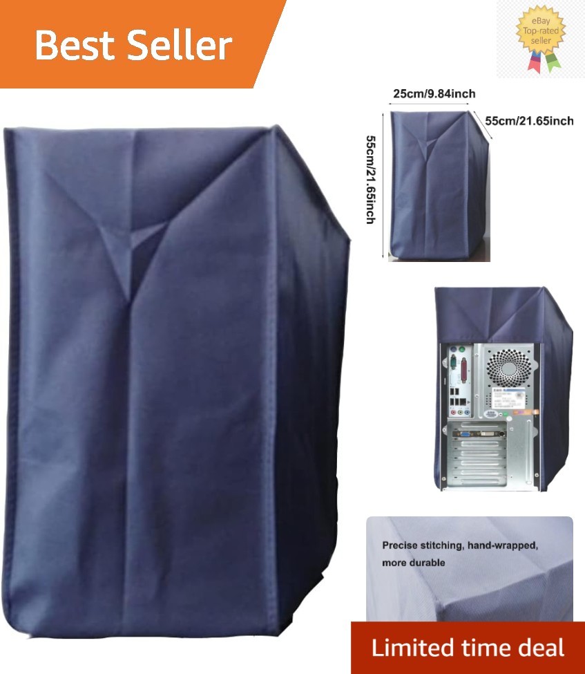 Stylish Polyester CPU Tower Cover - Effective Dust and Moisture Protection