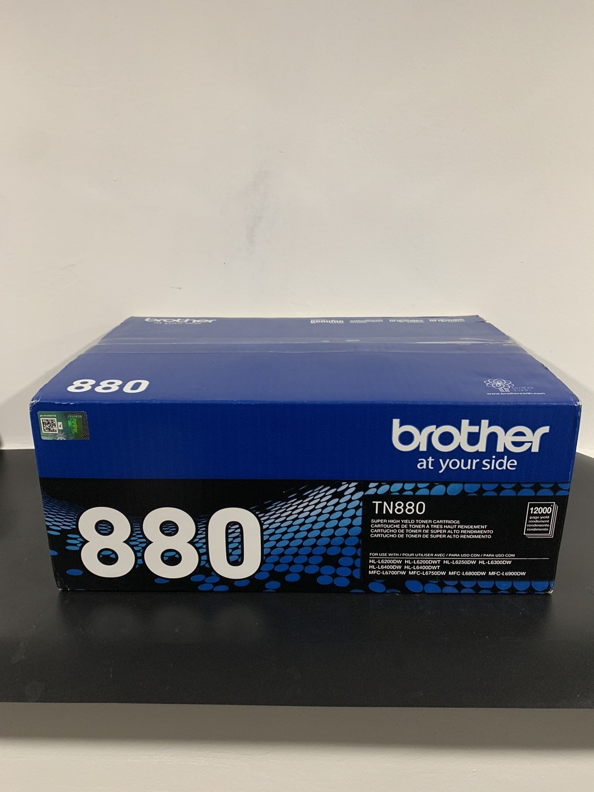 Brother TN880 Black Toner Genuine OEM Super High Yield 12000 Pages New