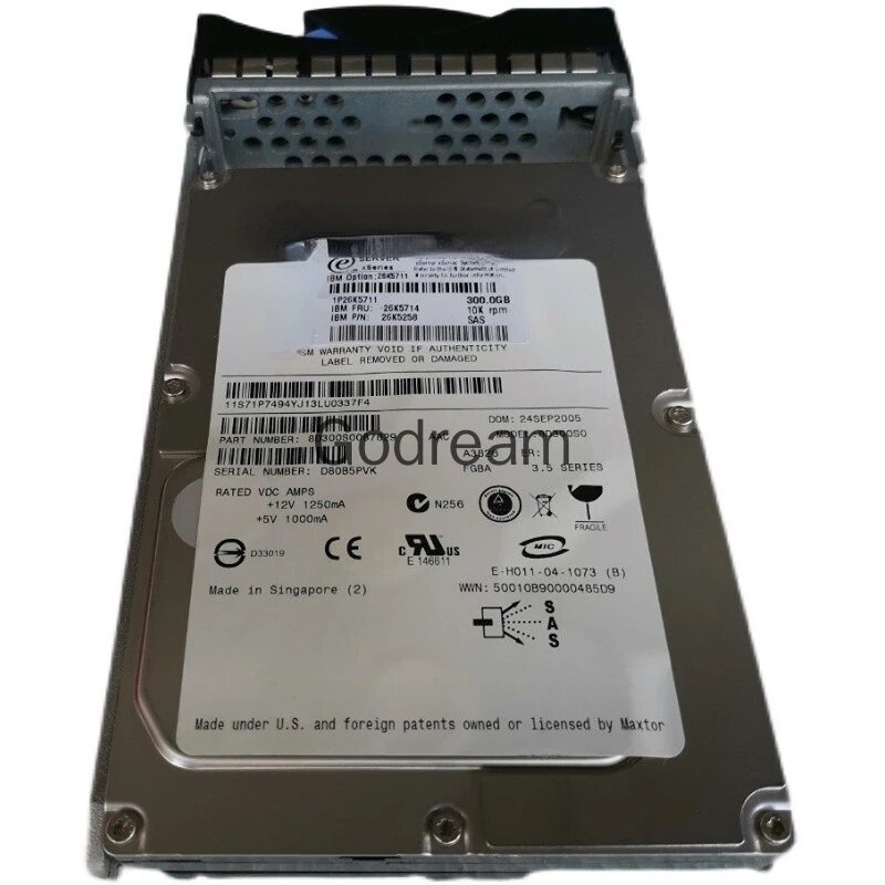 For IBM 300G 8D300S0 10K 3.5 SAS hard disk 26K5711 26K5714 26K5258