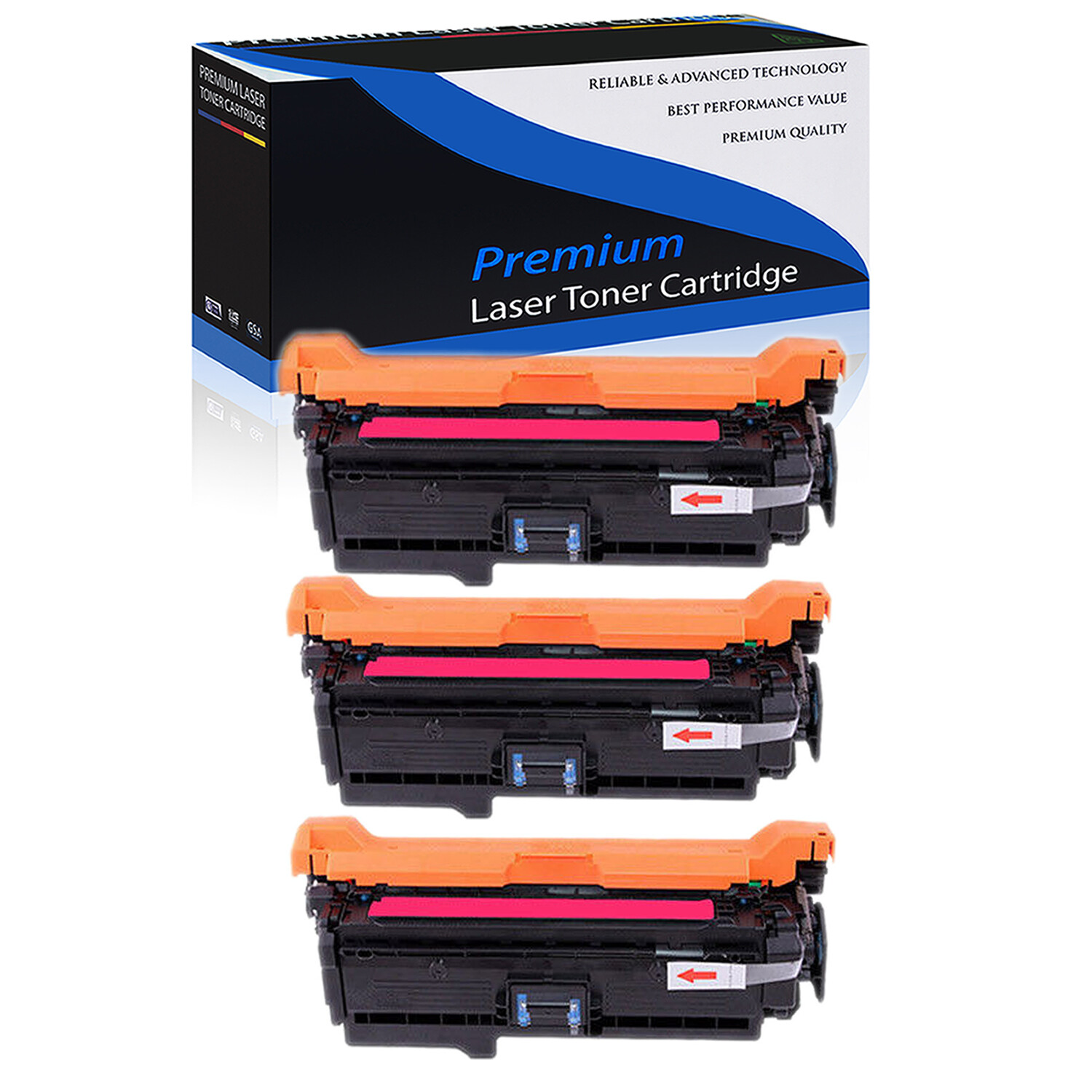 3PK CE263A Magenta Toner Cartridge for HP LJ 647A CP4520 CP4025 MFP CM4540fskm