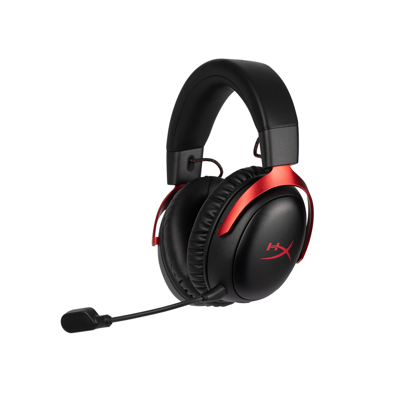 HyperX Cloud III S Wireless Gaming Headset 2.4GHz Bluetooth 53mm Mic Black Red