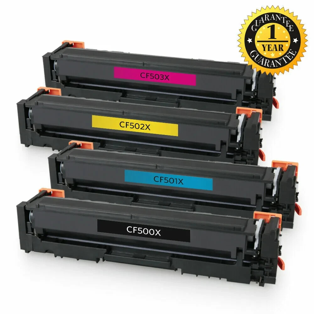 TEINO Toner Cartridge 4pc (Black, Cyan, Magenta, Yellow) CF500X/501X/502X/503X
