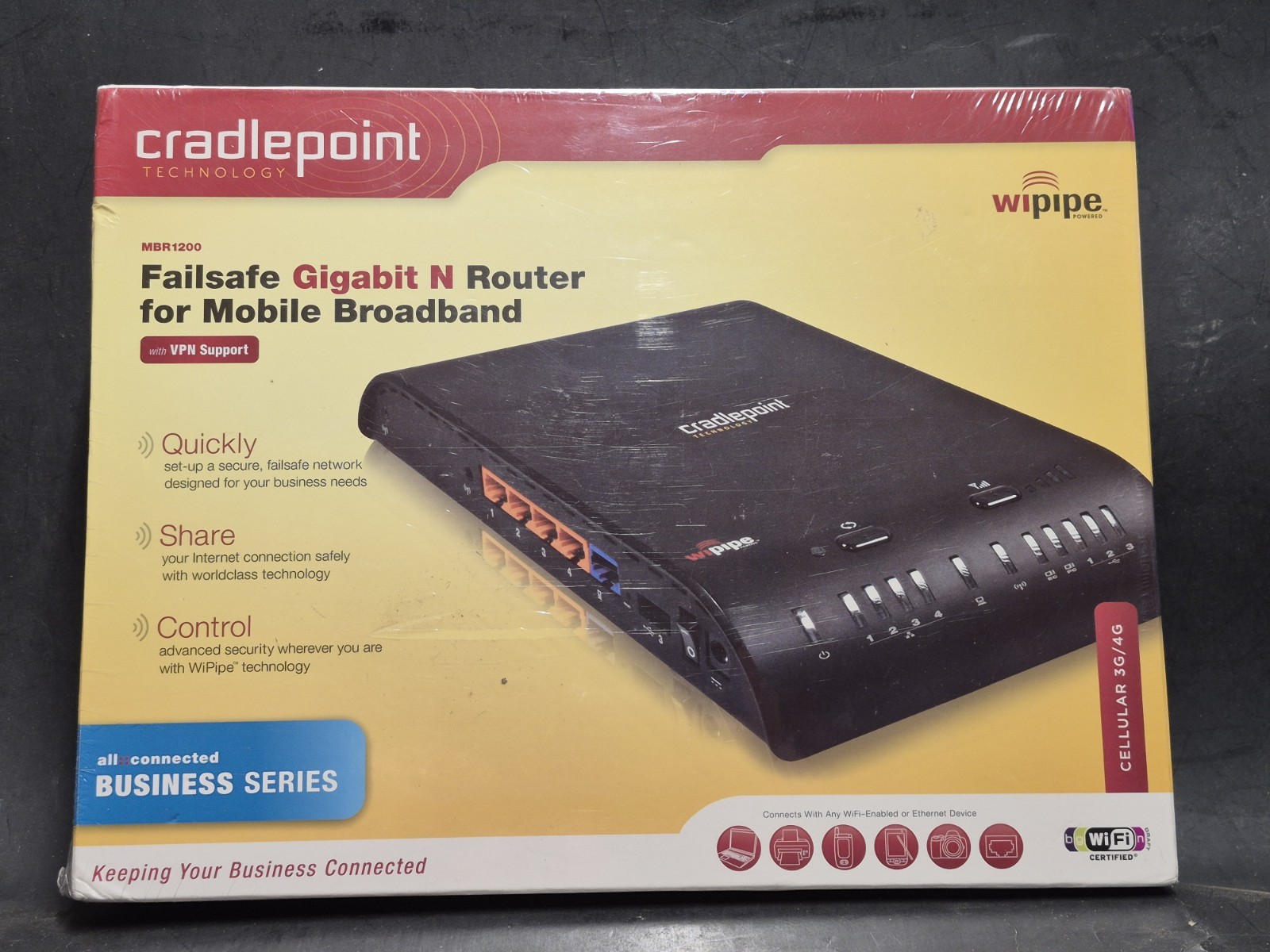 New Sealed Failsafe Gigabit N Router For Mobile Broadband Business Series