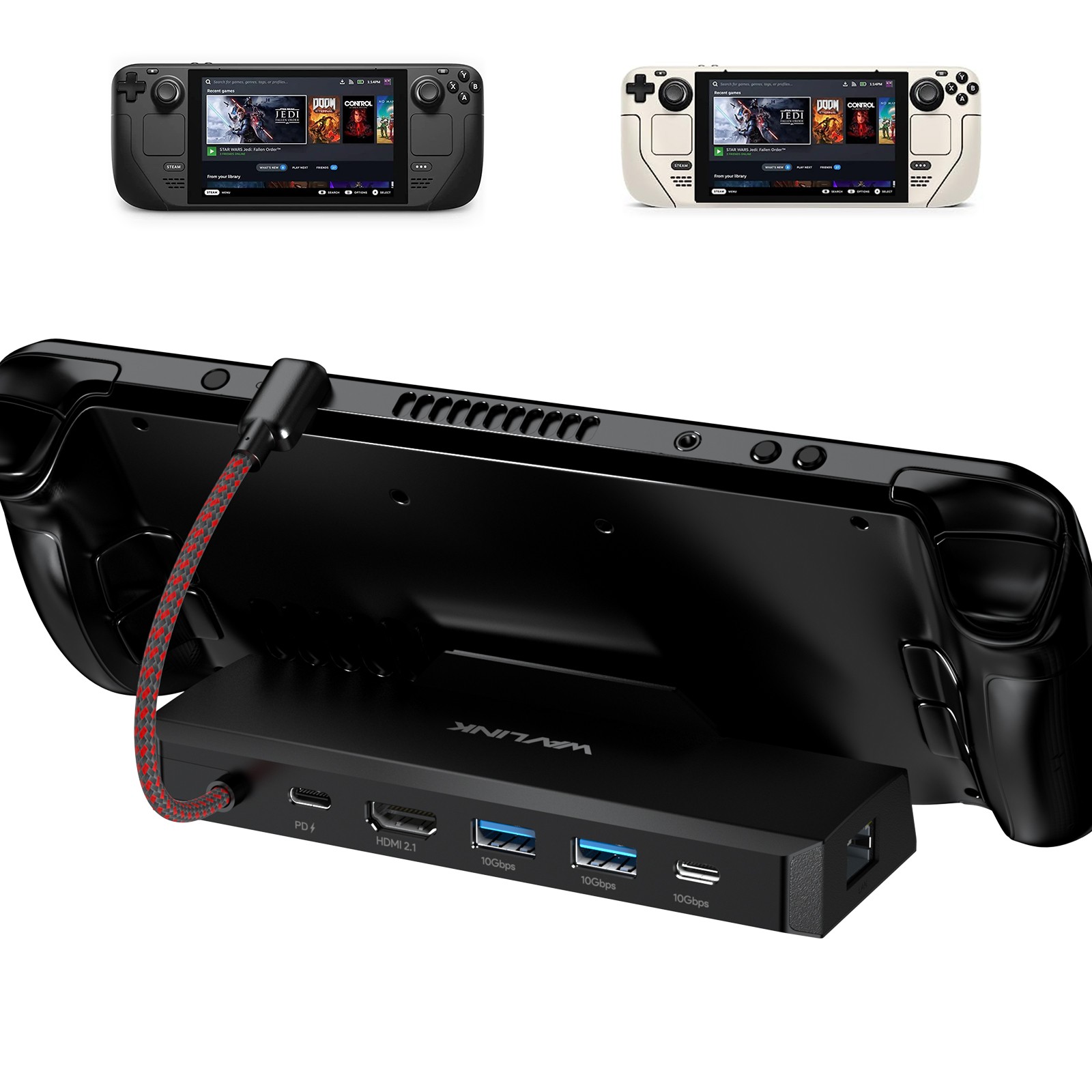 WAVLINK USB-C Docking Station 4K HDMI Hub Multiport Adapter 100W PD IN 10Gbps