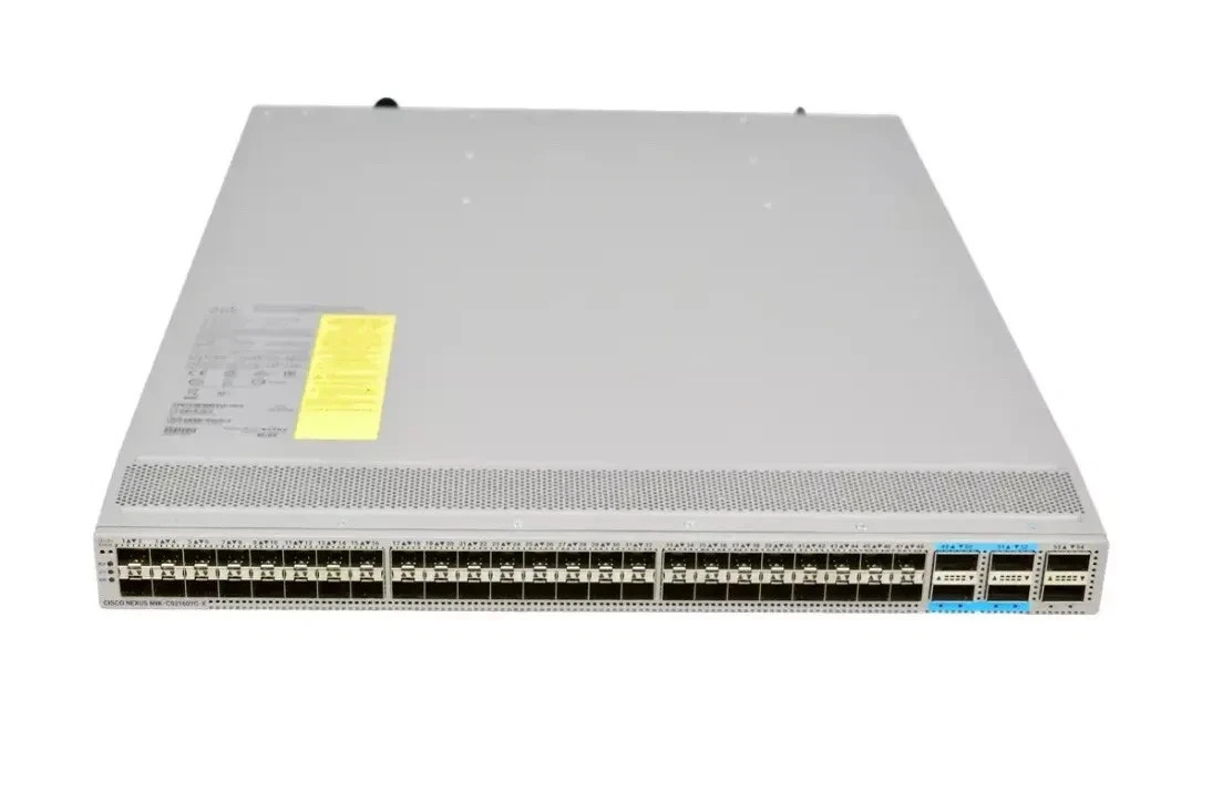 Cisco N9K-C92160YC-X Nexus 9200 48p 1/10G/25G SFP+ QSFP28 w/Dual AC Power 1 Yr W