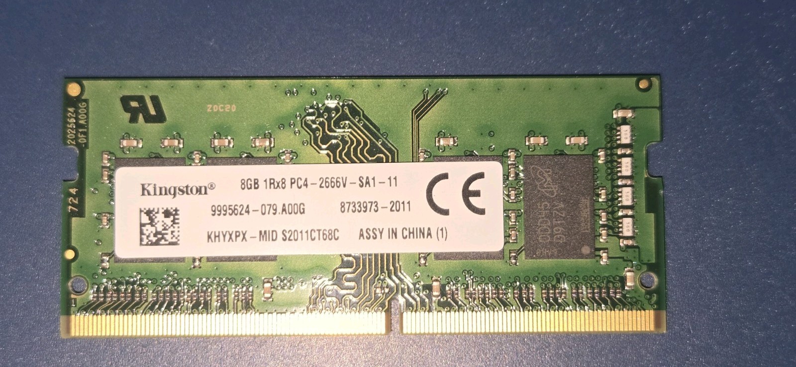 Kingston 8GB 1Rx8 DDR4 SODIMM Laptop Memory RAM PC4-2666V-SA1-11