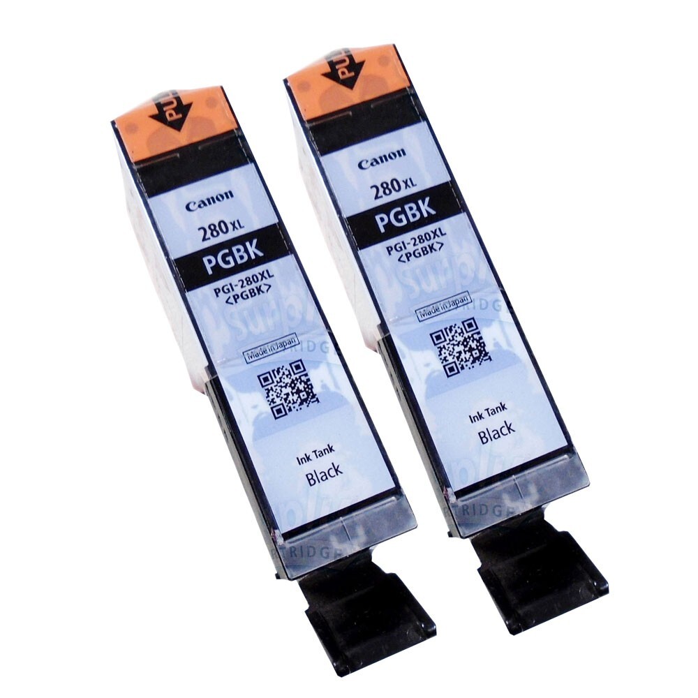 2PK Genuine Canon PGI-280XL Black Ink TR8520 TS9120 TS6120 TR7520  (NOT Setup)