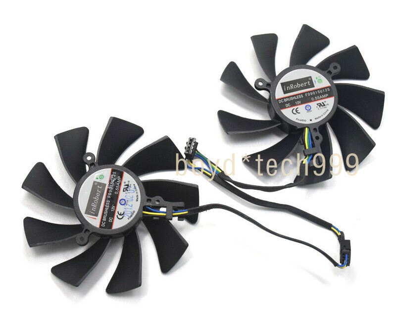 Cooling Fan Cooler For XFX FD9015U12S HD7950 HD 7970 7950 Dual-X 85MM 4Pin