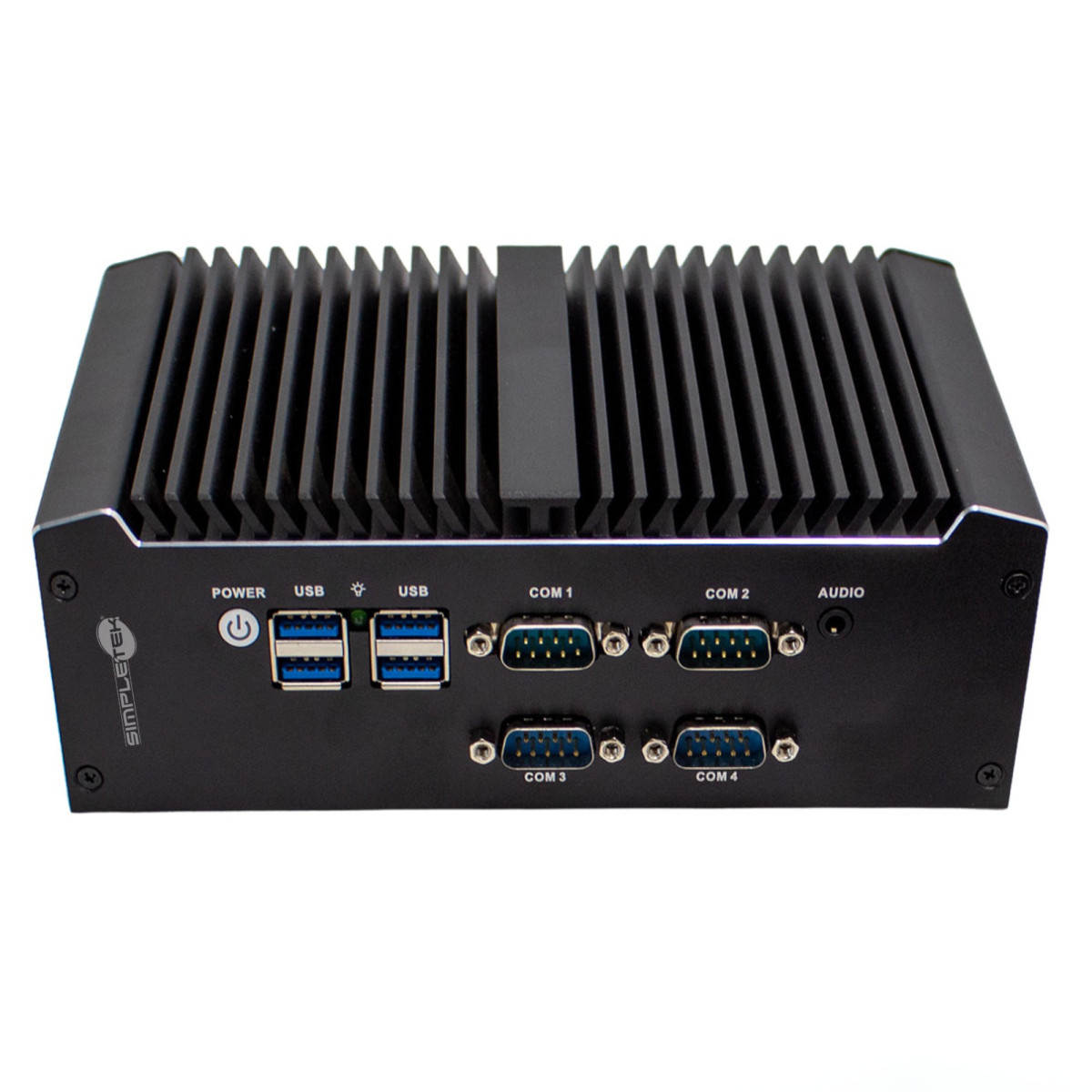 Simpletek Fanless Mini PC Barebone, RS-232, USB, HDMI, VGA, Dual Lan