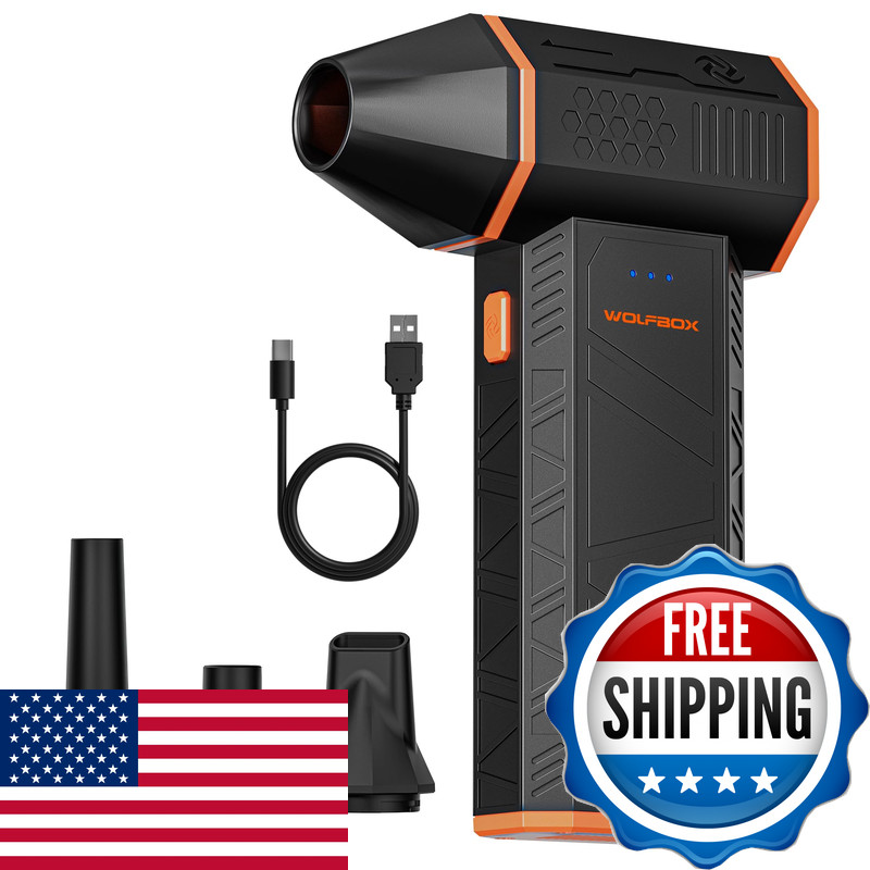 Wolfbox Mf50 Compressed Air Duster-110000Rpm Super Power Electric Air Duster