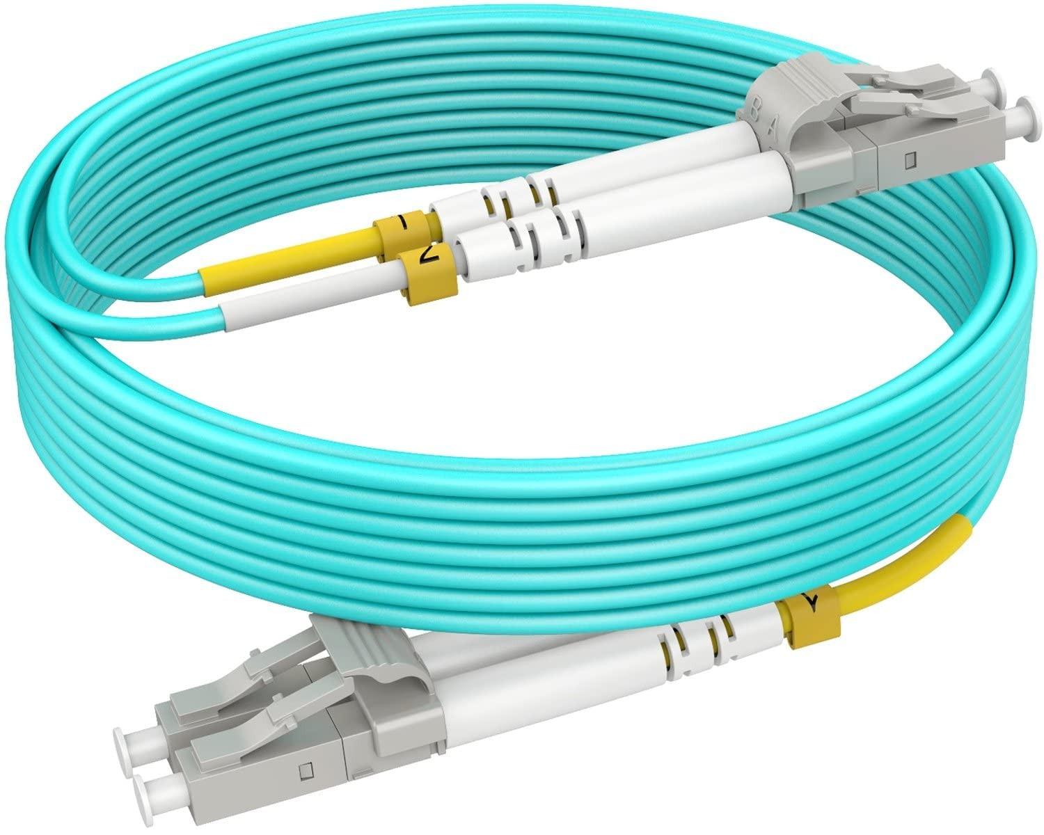30M(100Ft) OM4 LC LC Fiber Patch Cables MMF Multimode, Options 0.2M~153M, Fiber 