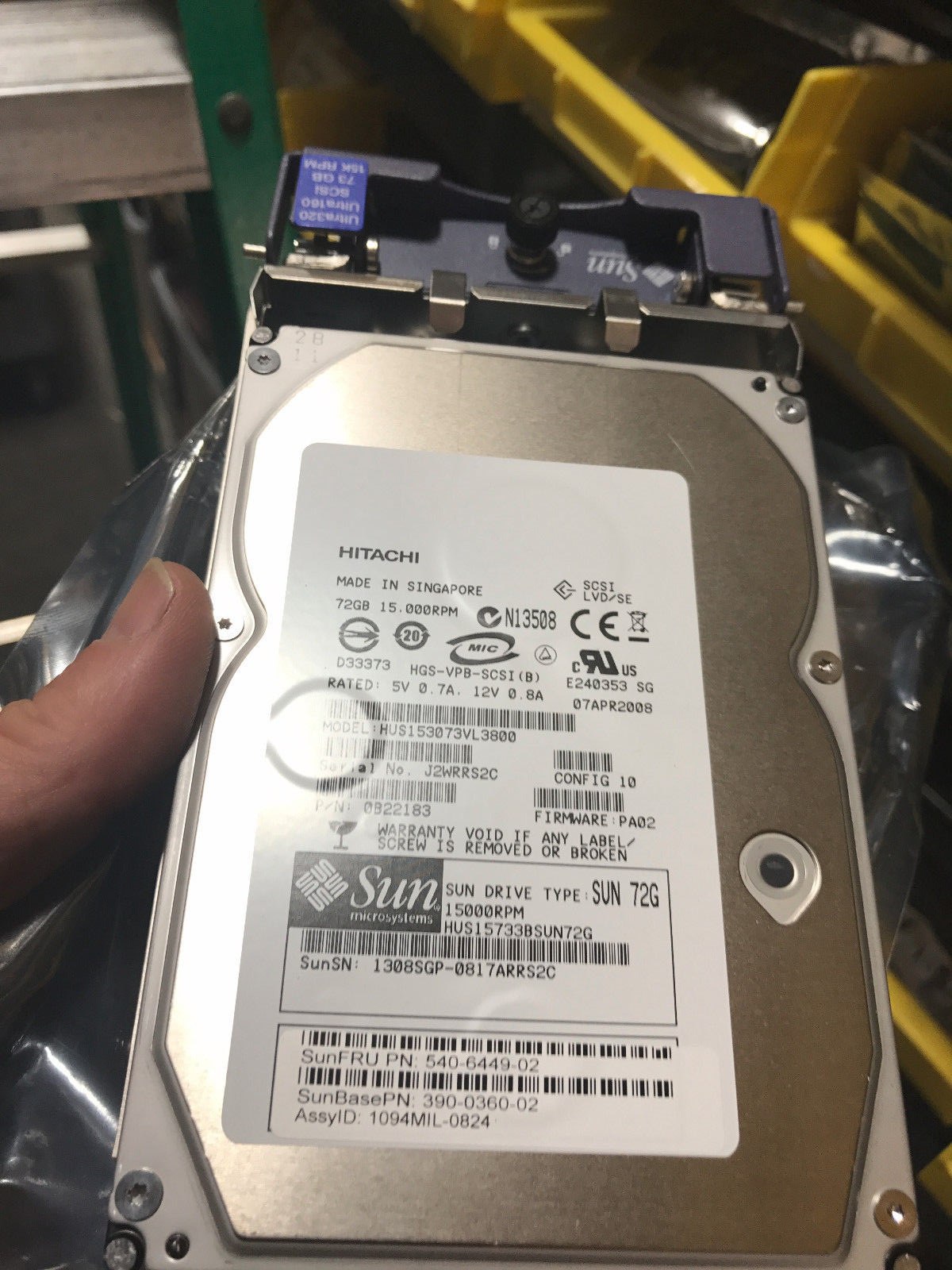 SUN 540-6449 73GB 15K U320 390-0360 QTY XTA-SC1NC-73G15K NEW
