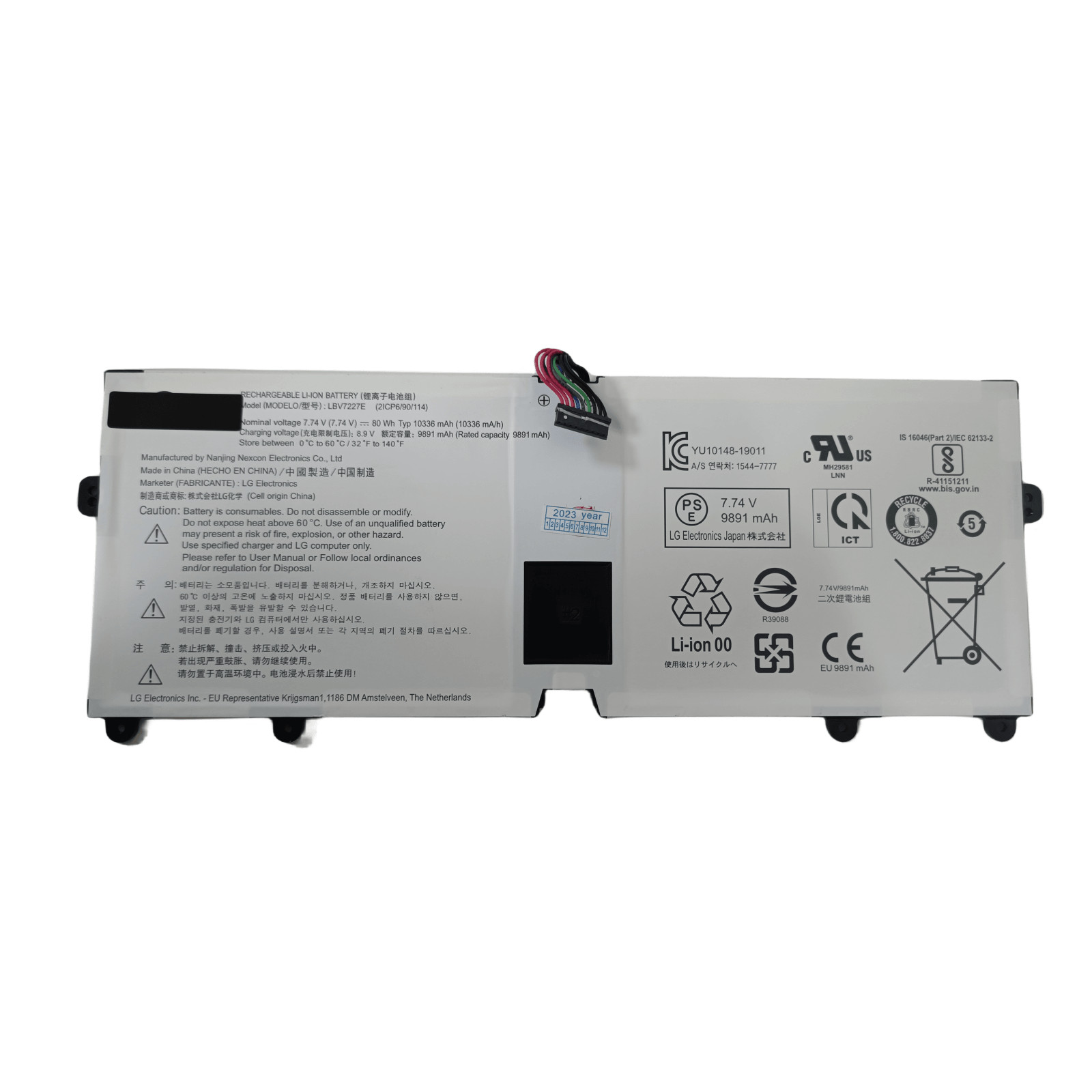 80Wh LBV7227E NEW Battery for LG Gram 15Z90N 17Z90N 16Z90P 16T90P 17Z90P