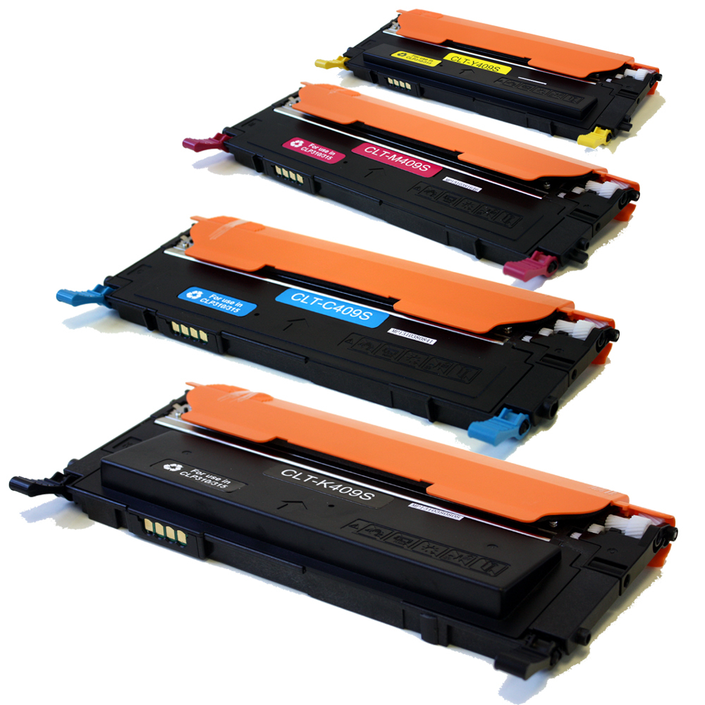 4PK CLT-K409S C409S M409S Y409S Toner For Samsung CLP-310 CLP-315 CLX-3175