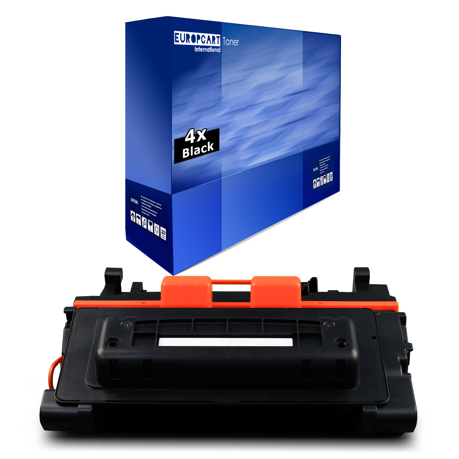 4x Europcart Compatible Black Toner Cartridge for HP LaserJet P-4012 P-4013