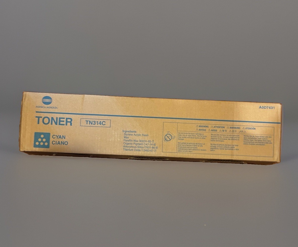 KONICA MINOLTA TN314C CYAN TONER CARTRIDGE GENUINE/ORIGINAL BIZHUB C353