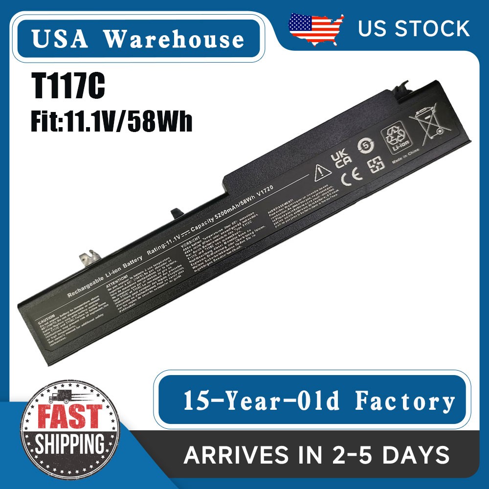 New Battery for Dell Vostro 1710 1720 1710n 1720n G278C P721C Y026C T117C 58Wh