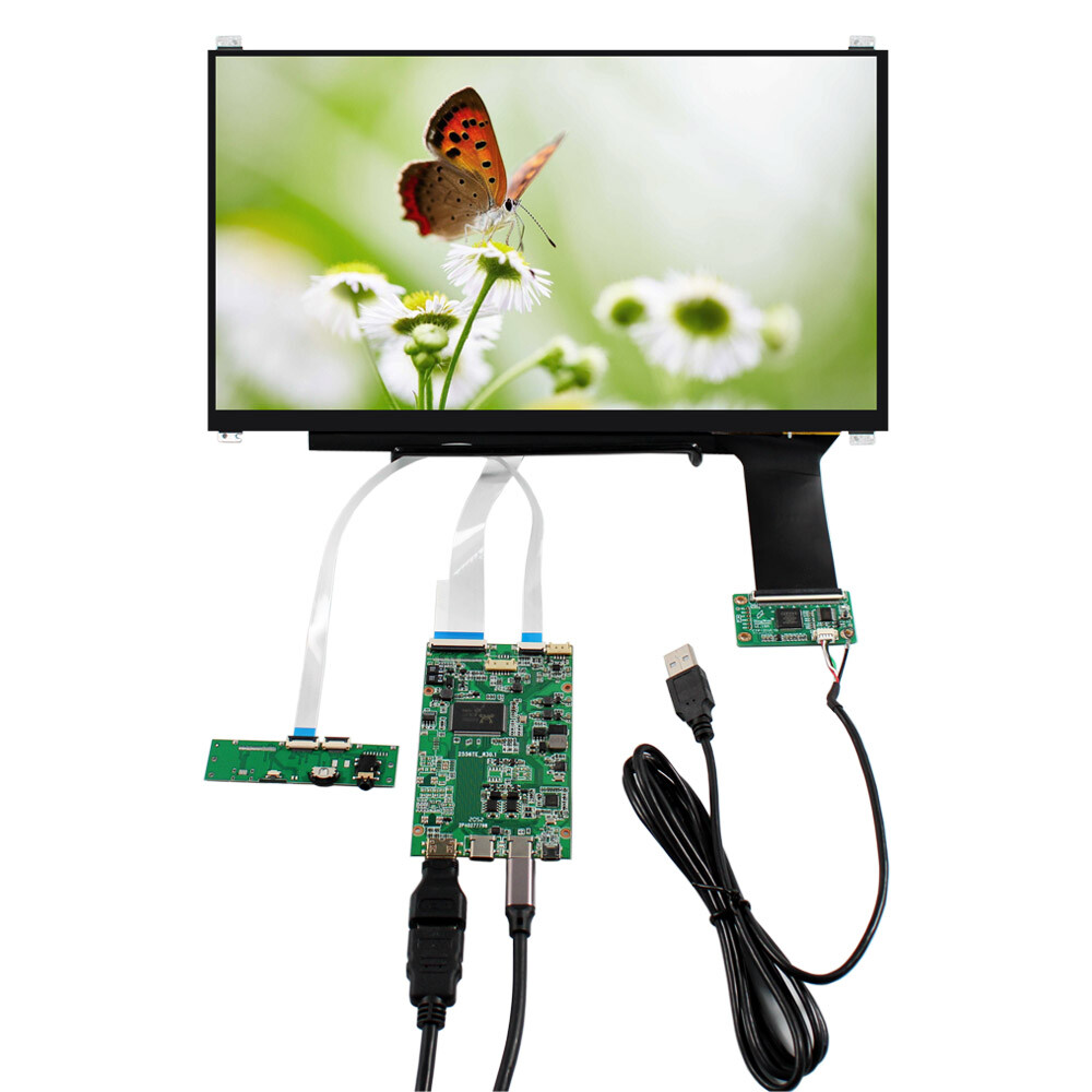 HD USB-C LCD Controller Board 13.3 in 1920X1080 Capacitive Touch LCD Screen