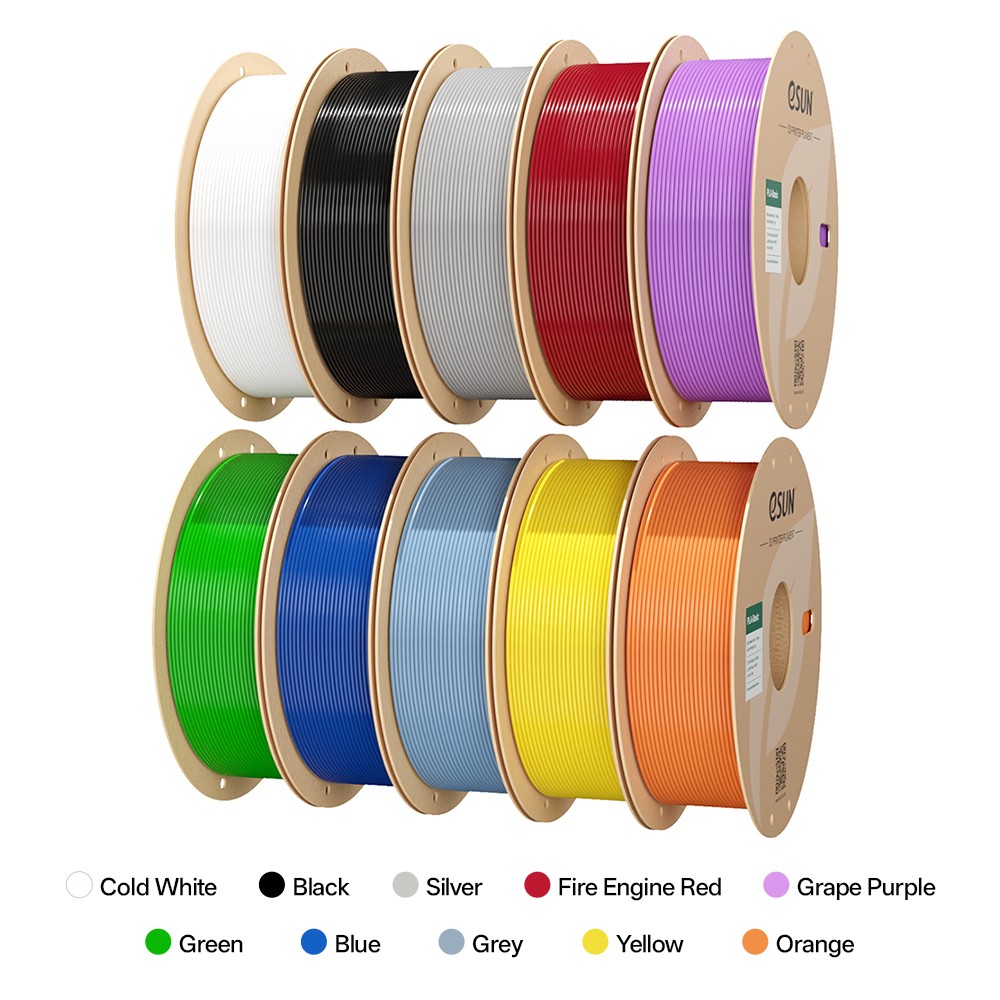 10x1KG eSUN PLA Basic 3D Printer Filament High Speed multi-PLA for Fast Printing