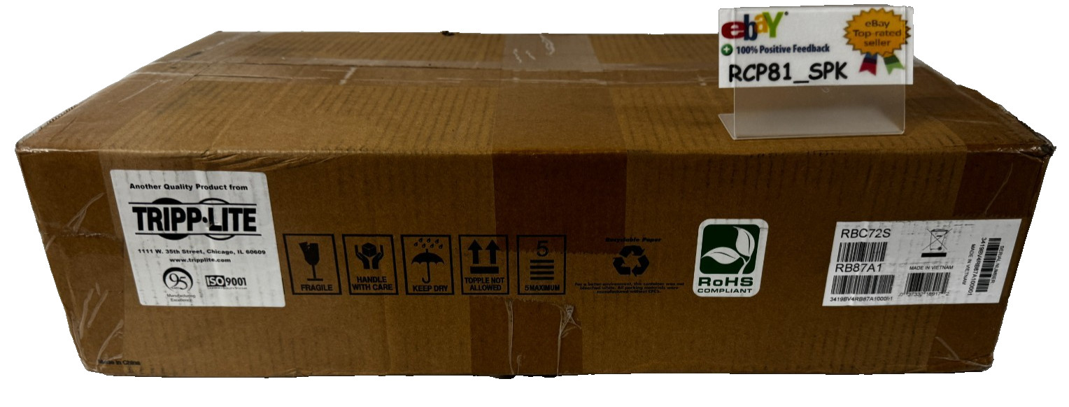 Tripp Lite RBC72S 72V UPS Battery Cartridge New 2024 - FREE FEDEX OVERNIGHT